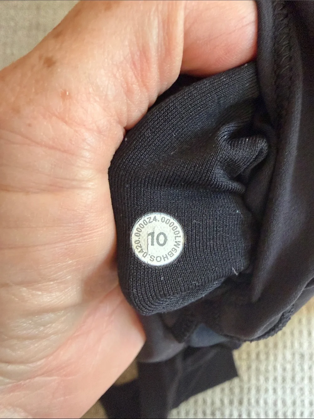 lululemon athletica Black Leggings brand name printed on leggings
